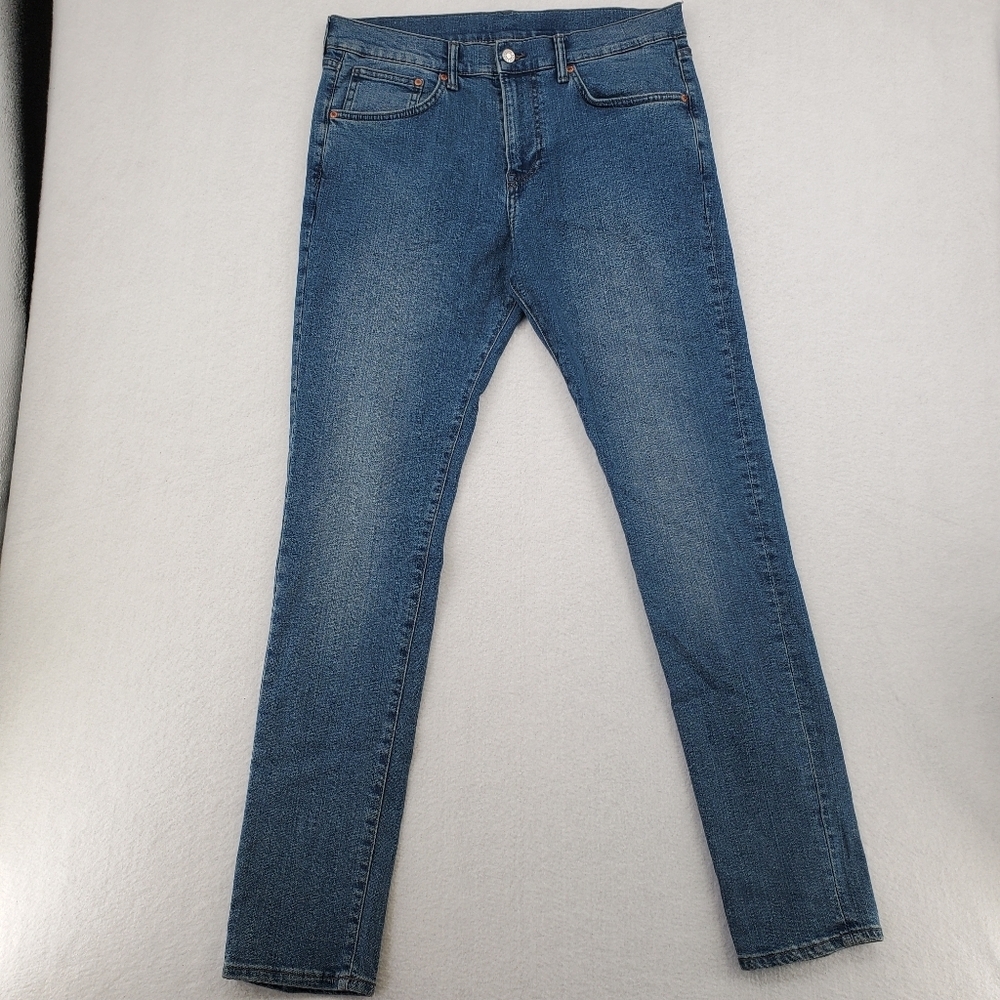 &Denim Skinny Jeans Size 34 Medium Wash